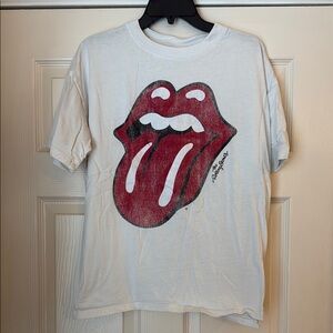 White Rolling Stones Graphic T-Shirt